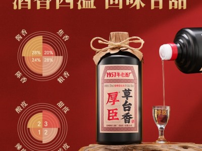 厚臣草台香酒 贵州非遗酿造酱香型白